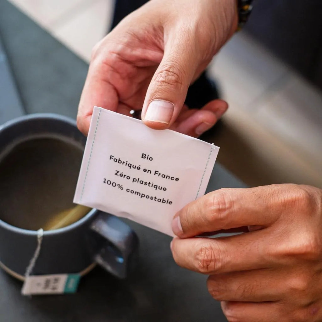 sachets de thé personnalisés cadeau invités mariage thé et infusion bio  fabrication française